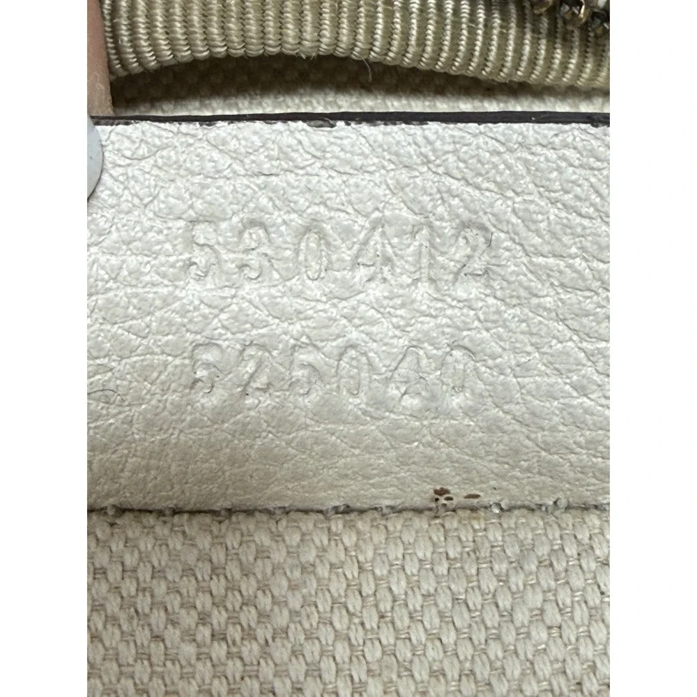 Gucci Logo Belt Bag White Leather Web Stripe Waist Crossbody Fanny Pack COA - Picture 15 of 15